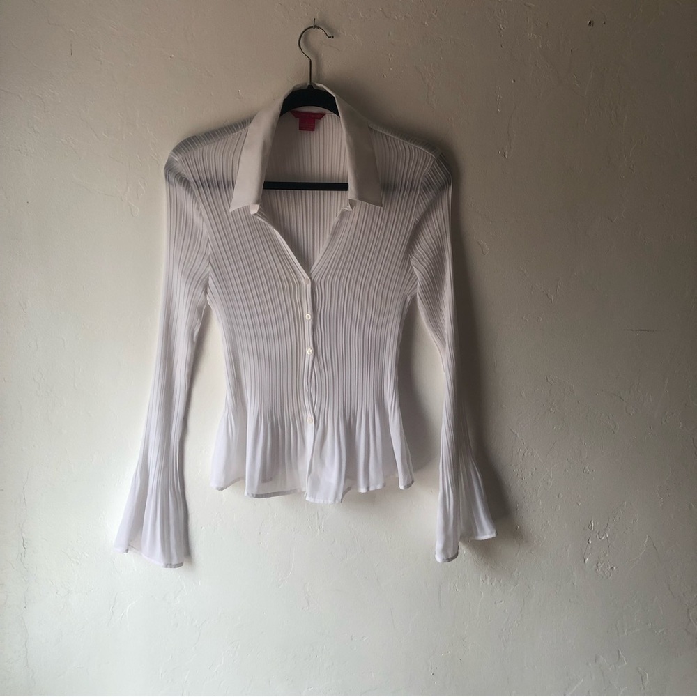 White Sunny Leigh buttoned blouse Large